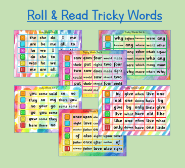 Tricky Words Roll & Read Pack