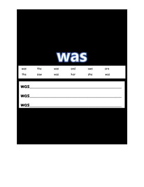 20 High Frequency Word Worksheets