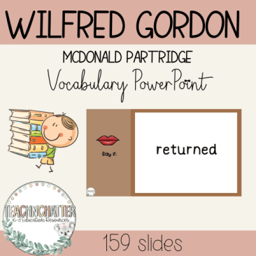 Wilfred Gordon McDonald Partridge story vocabulary lesson