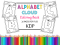 Alphabet Cloud Coloring Book & Pages for Kids