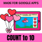 Counting up to 10 Valentines Balloons| Valentines Day Google Slides