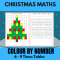 Christmas Maths-Colour By Number