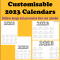 2023 Customisable Calendars