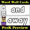 PreK Word Wall Cards