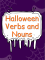 Halloween Vocabulary Display (Verbs & Nouns)