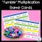 Tumble Multiplication Game Cards
